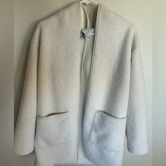 Joie Cream Textured Women's Coat - Picture 2 of 6
